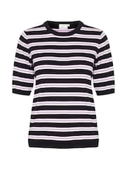 Kaffe Lizza Striped Knit Top - Image 5 of 6