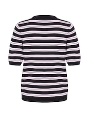Kaffe Lizza Striped Knit Top - Image 6 of 6