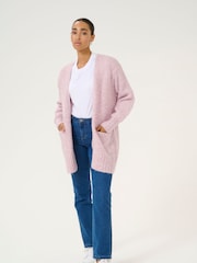Kaffe Loose Fit KAtrina Open Front Cardigan - Image 3 of 6