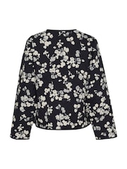 Kaffe KAvalia Open Front Round Neck 100% Cotton Jacket - Image 6 of 6