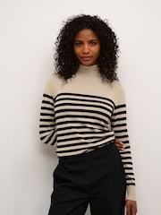 Kaffe Slim Fit KAlizza Roll Neck Pullover Jumper - Image 1 of 6