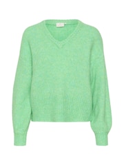 Kaffe Katrina V-Neck Casual Fit Pullover Jumper - Image 5 of 6