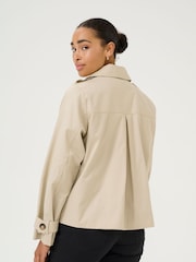 Kaffe Grey KApatricia Double Breasted Jacket - Image 2 of 6