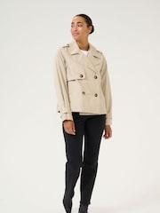 Kaffe Grey KApatricia Double Breasted Jacket - Image 3 of 6