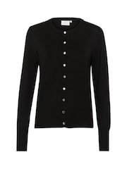 Kaffe KAlizza Round Neck Button Cardigan - Image 4 of 5