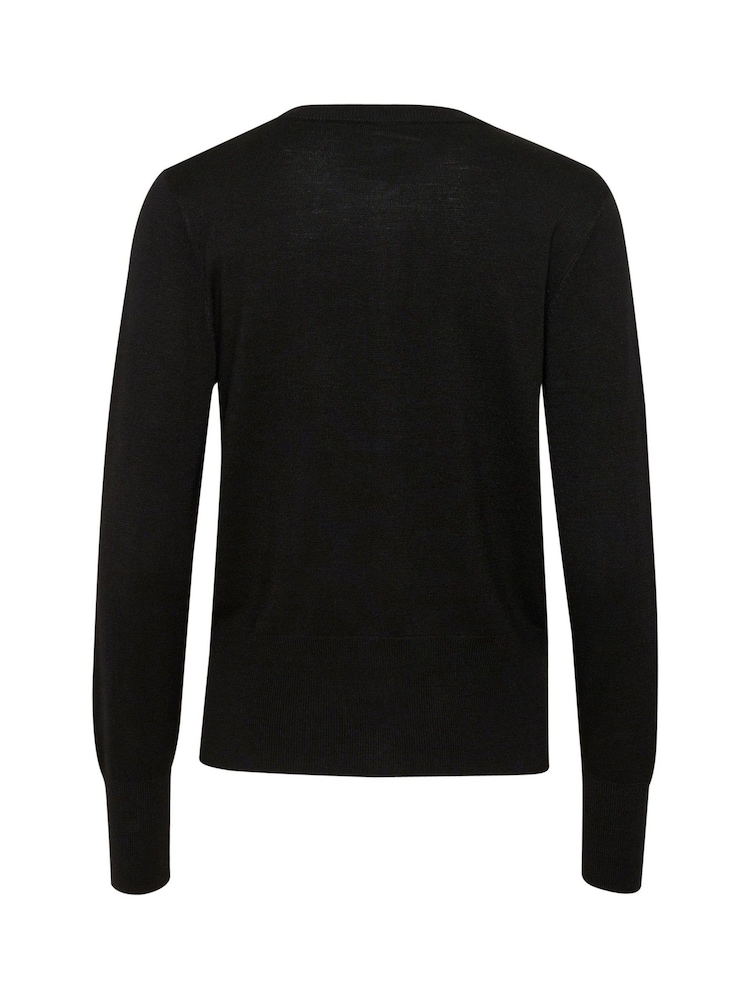 Kaffe KAlizza Round Neck Button Cardigan - Image 5 of 5