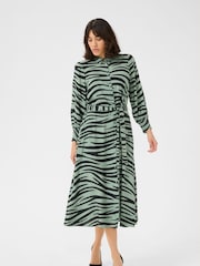 Kaffe KAemine 3/4 Sleeve Pocket Shirt Dress - Image 1 of 4