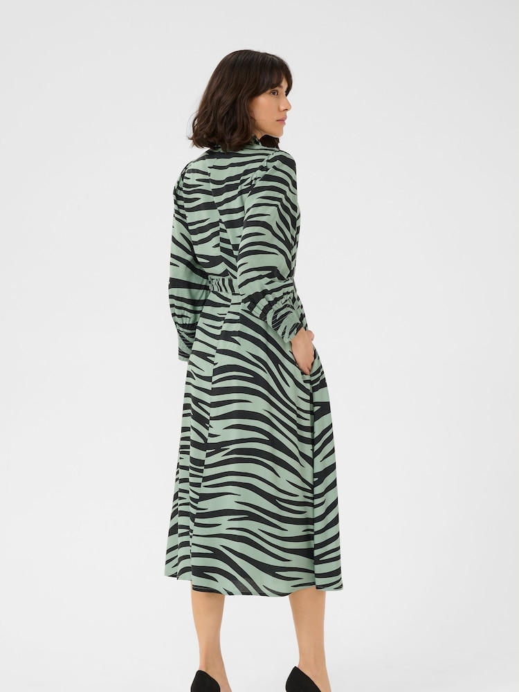 Kaffe KAemine 3/4 Sleeve Pocket Shirt Dress - Image 2 of 4