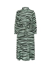 Kaffe KAemine 3/4 Sleeve Pocket Shirt Dress - Image 3 of 4