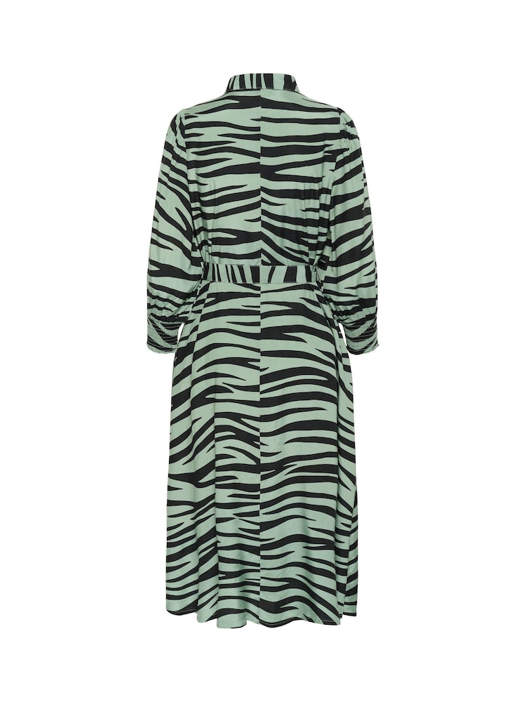 Kaffe KAemine 3/4 Sleeve Pocket Shirt Dress - Image 4 of 4