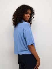 Kaffe KAlizza Turtleneck Half Sleeve Pullover Jumper - Image 3 of 6