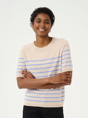 Kaffe Lizza Striped Knit Top - Image 1 of 6