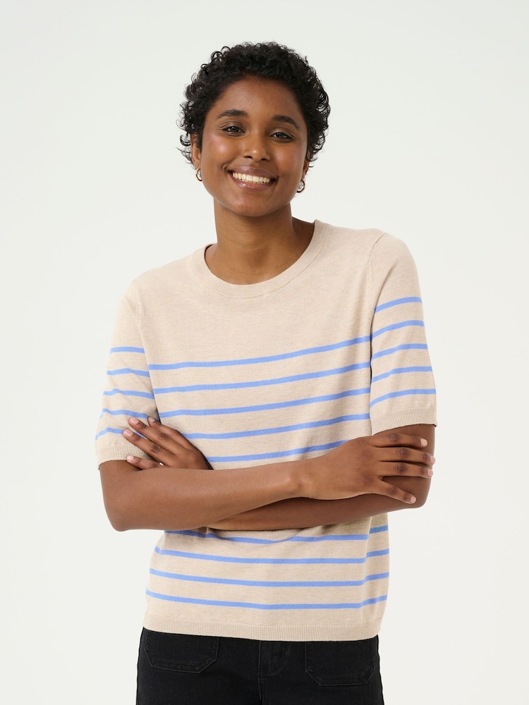 Kaffe Lizza Striped Knit Top - Image 1 of 6