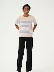 Kaffe Lizza Striped Knit Top - Image 3 of 6