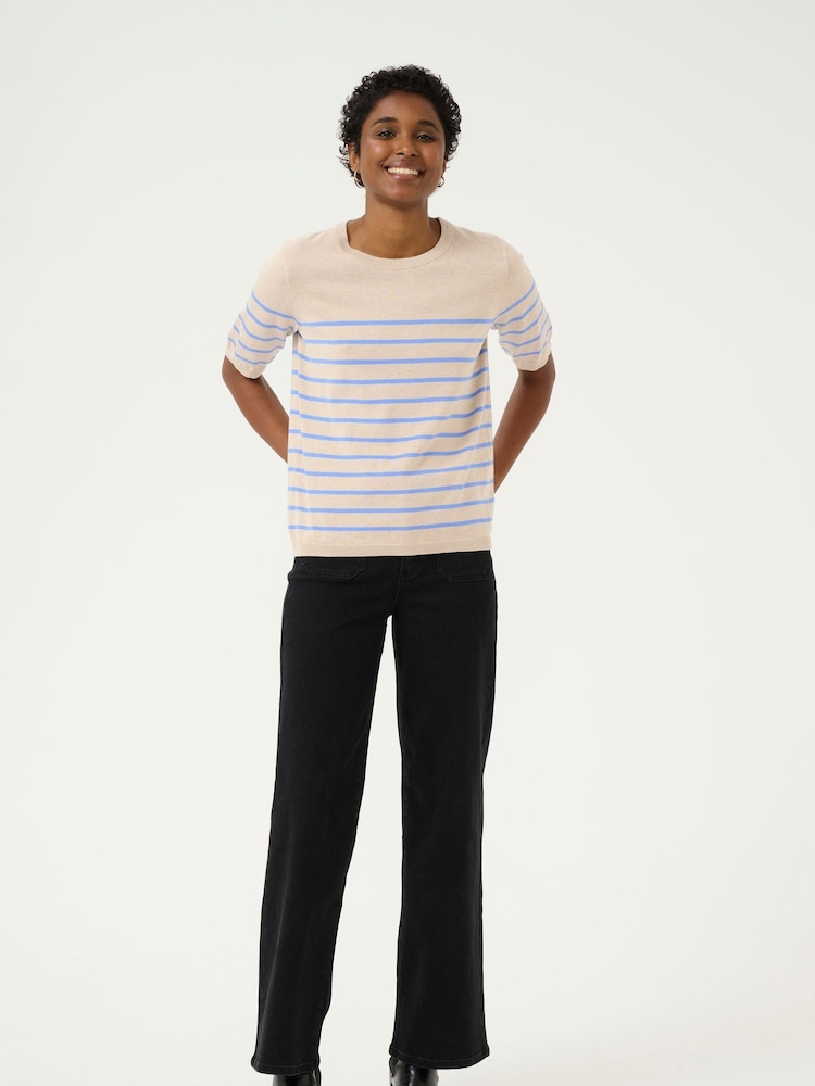 Kaffe Lizza Striped Knit Top - Image 3 of 6