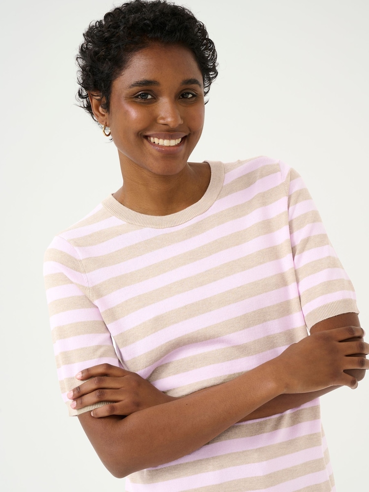 Kaffe Lizza Striped Knit Top - Image 1 of 6