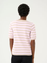 Kaffe Lizza Striped Knit Top - Image 2 of 6