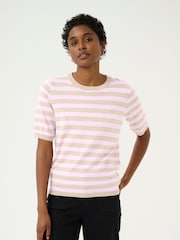 Kaffe Lizza Striped Knit Top - Image 3 of 6