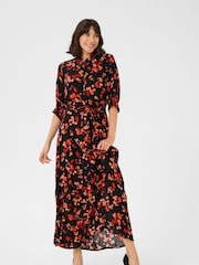 Kaffe KAtine Maxi Half Sleeve Shirt Dress - Image 1 of 4