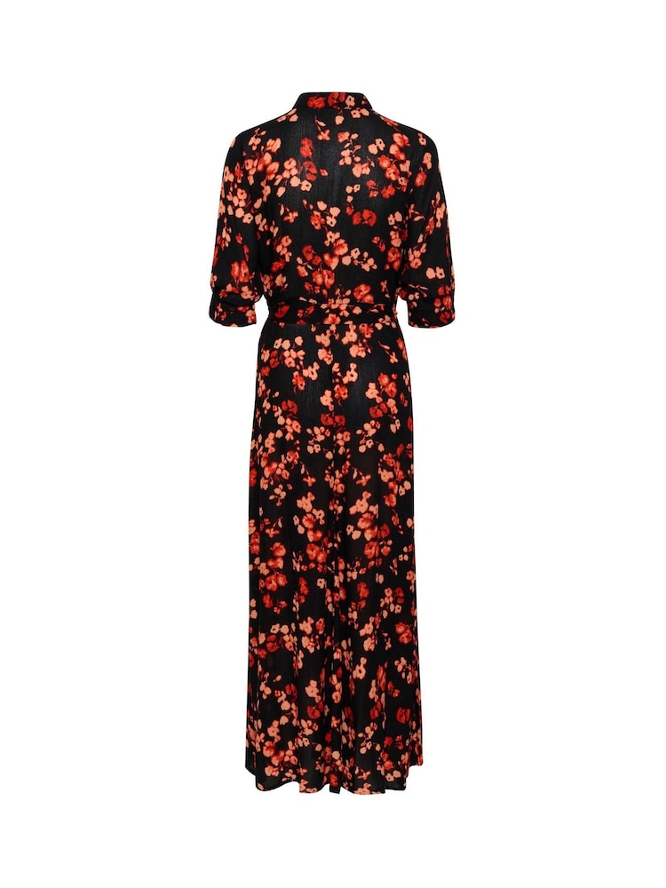 Kaffe KAtine Maxi Half Sleeve Shirt Dress - Image 4 of 4