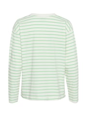 Kaffe Green Kawinny Long Sleeve Crew Neck T-Shirt - Image 6 of 6
