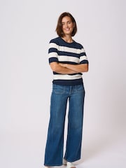 Kaffe Lizza Striped Knit Top - Image 3 of 6
