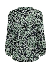 Kaffe KAjanne V-Notch Neck 3/4 Sleeve Blouse - Image 5 of 5