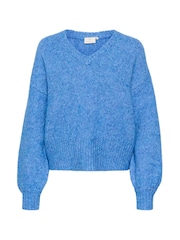 Kaffe Katrina V-Neck Casual Fit Pullover Jumper - Image 5 of 6