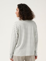 Kaffe Kawinny Long Sleeve Crew Neck White T-Shirt - Image 2 of 5