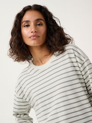 Kaffe Kawinny Long Sleeve Crew Neck White T-Shirt - Image 4 of 5