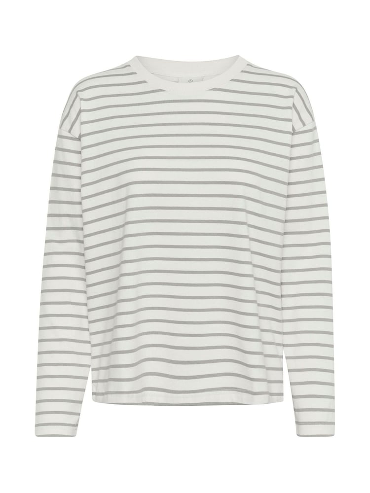 Kaffe Kawinny Long Sleeve Crew Neck White T-Shirt - Image 5 of 5