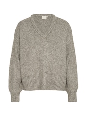 Kaffe Katrina V-Neck Casual Fit Pullover Jumper - Image 4 of 5