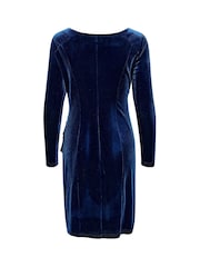 Kaffe Kakelly Velvet Above Knee Length Dress - Image 5 of 6