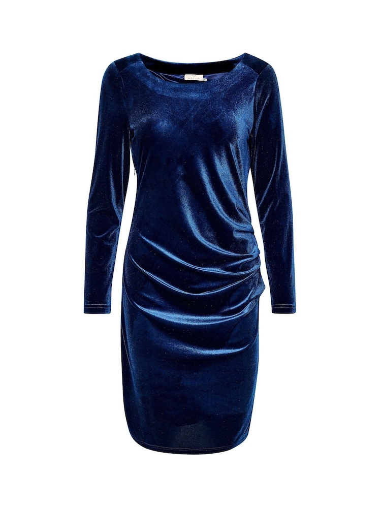 Kaffe Kakelly Velvet Above Knee Length Dress - Image 6 of 6