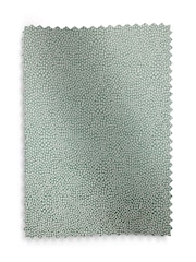 Duck Egg Blue Spot Jacquard Pencil Pleat Lined Curtains - Image 5 of 5