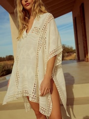 White Crochet Overhead Shirt - Image 4 of 5