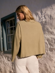 Olive Green Linen Cover-Up - Image 3 of 8