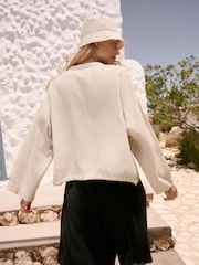 Stone Linen Cover-Up - Image 4 of 5