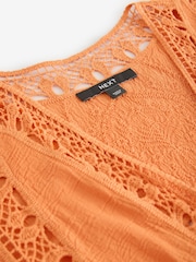 Orange Longline Kimono Cover-Up - Image 8 of 8