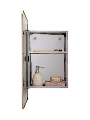 CROYDEX Brass Framed Single Bathroom Cabinet - Image 3 of 4