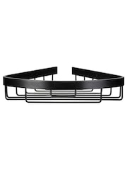 CROYDEX Black Corner Aluminium Shower Wall Basket - Image 1 of 3