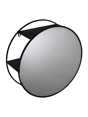 CROYDEX Black Circular Mirrored Shelf - Image 3 of 4