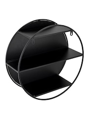 CROYDEX Black Circular Mirrored Shelf - Image 4 of 4