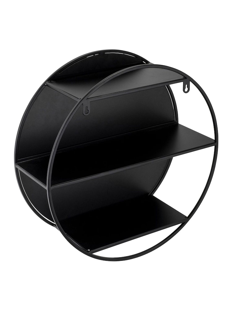 CROYDEX Black Circular Mirrored Shelf - Image 4 of 4 CROYDEX Black Circular Mirrored Shelf - Image 4 of 4