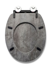 CROYDEX Grey Cumbrian Slate Flexi Fix Toilet Seat - Image 3 of 4