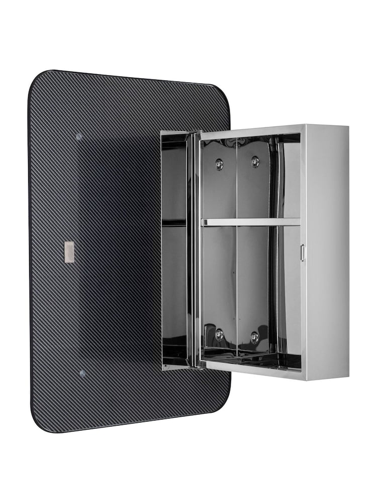 CROYDEX Black Framed Single Bathroom Cabinet - Image 4 of 4