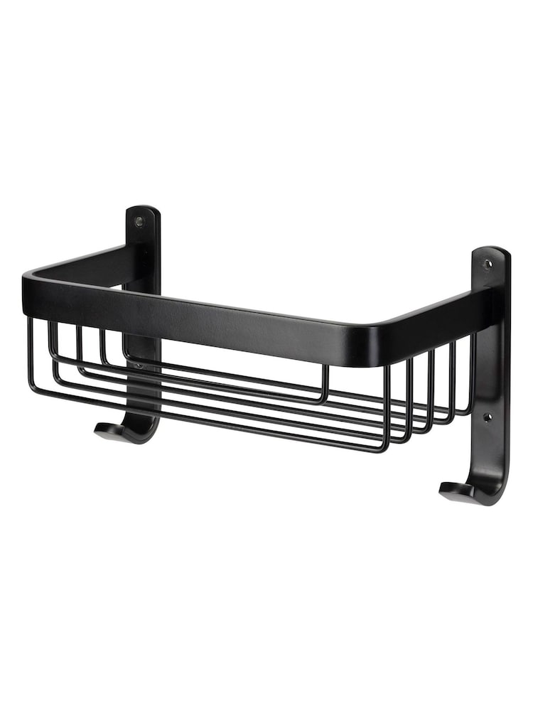 CROYDEX Black Aluminium Shower Wall Basket - Image 2 of 3