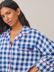 Bath & Body Works Blue Check Nightshirt - Image 5 of 9