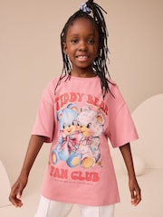 Pink Oversized Graphic Print T-Shirt (3-16yrs) - Image 1 of 7