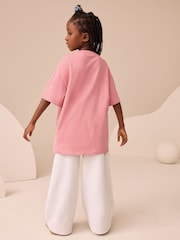 Pink Oversized Graphic Print T-Shirt (3-16yrs) - Image 2 of 7